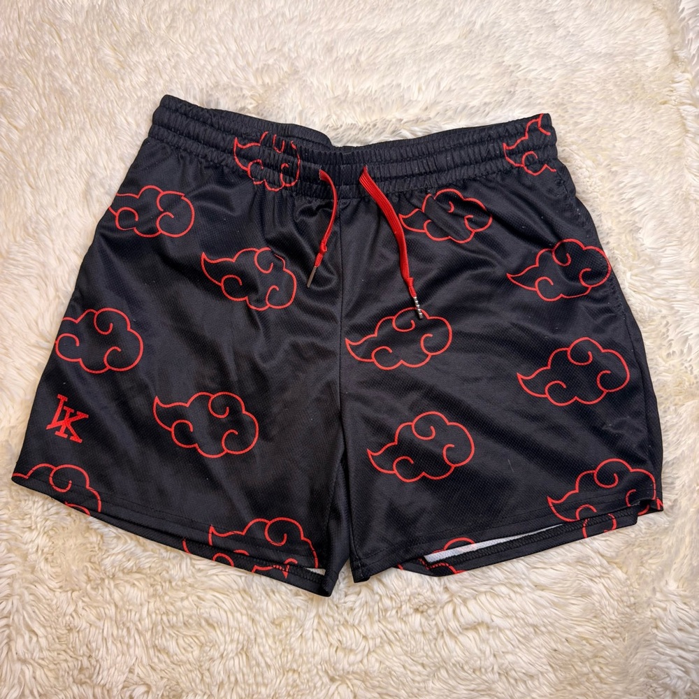 Invicta kuru men’s Black mesh Shorts akatski cloud Print 5” inseam no liner